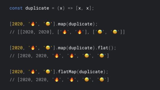 javascript flat and flatmap