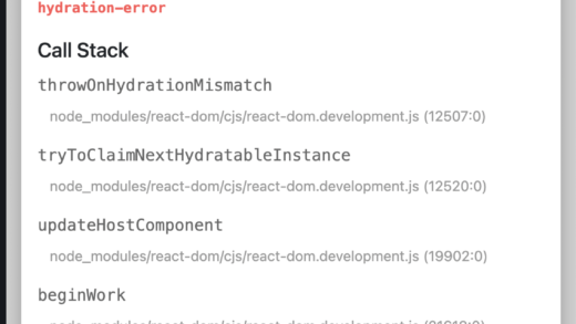 hydration failed error react next
